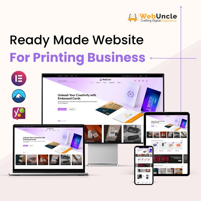 Ready Made Website for Printing Business