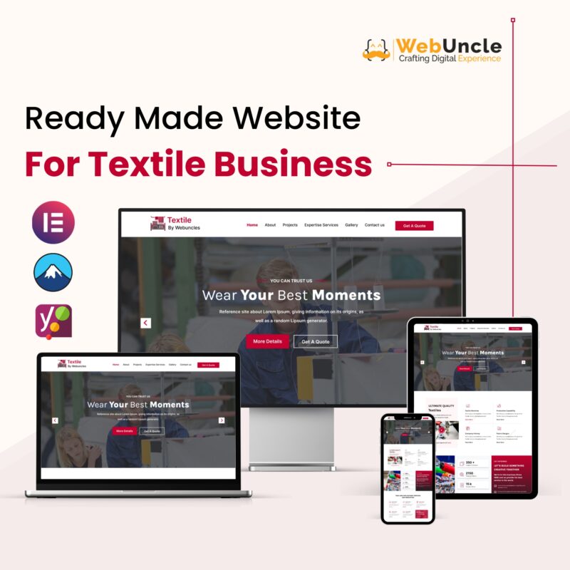 Ready Made Website for Textile Business