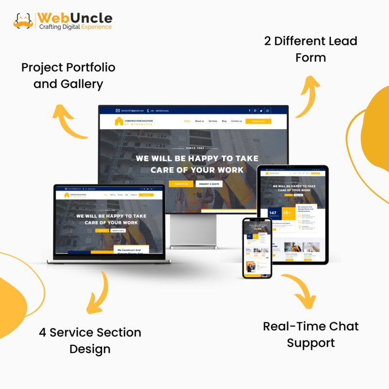 Ready-Made Construction Website - Image 2